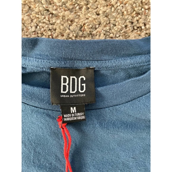 BDG Urban Outfitters T-Shirt Mens Blue 1976 Short Sleeve Crew Neck - Medium - Picture 2 of 3
